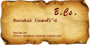 Bocskai Csanád névjegykártya